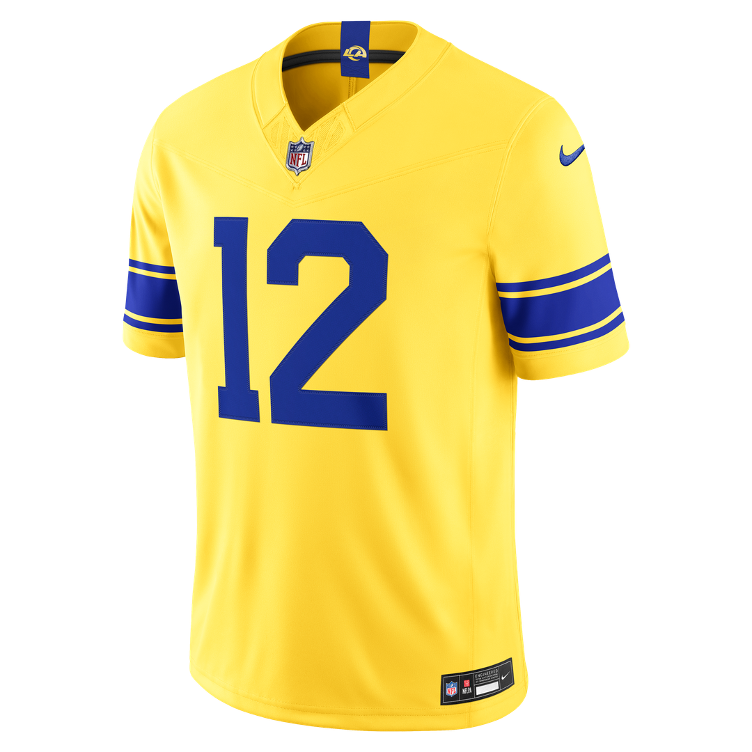 Los Angeles Rams Puka Nacua Nike White Vapor F.U.S.E. Stitched Limited Jersey product image 29, provided for visual