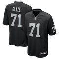 Las Vegas Raiders DJ Glaze Nike Black Team Game Jersey product image 1, provided for visual reference and product detail