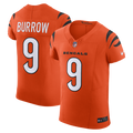 Cincinnati Bengals Joe Burrow Nike Orange Team Vapor F.U.S.E. Elite Jersey product image 1, provided for visual reference
