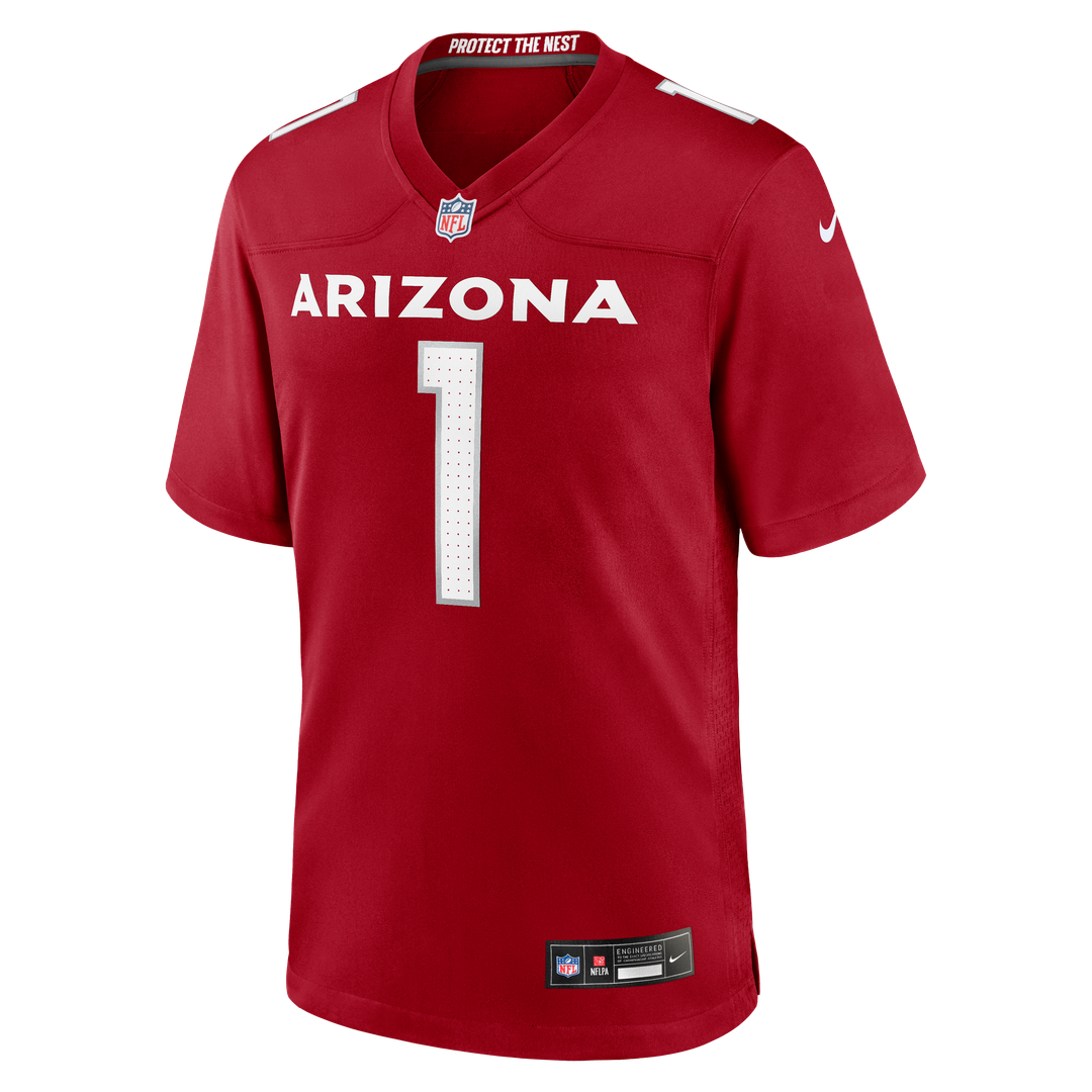 Arizona Cardinals Number 1 Dad Nike Cardinal Game Jersey product image 2, provided for visual reference and product detail
