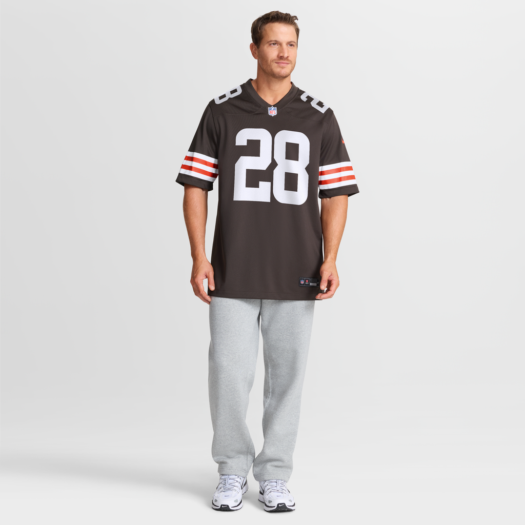 Cleveland Browns Tre Avery Nike Brown Team Game Jersey product image 6, provided for visual reference and product detail