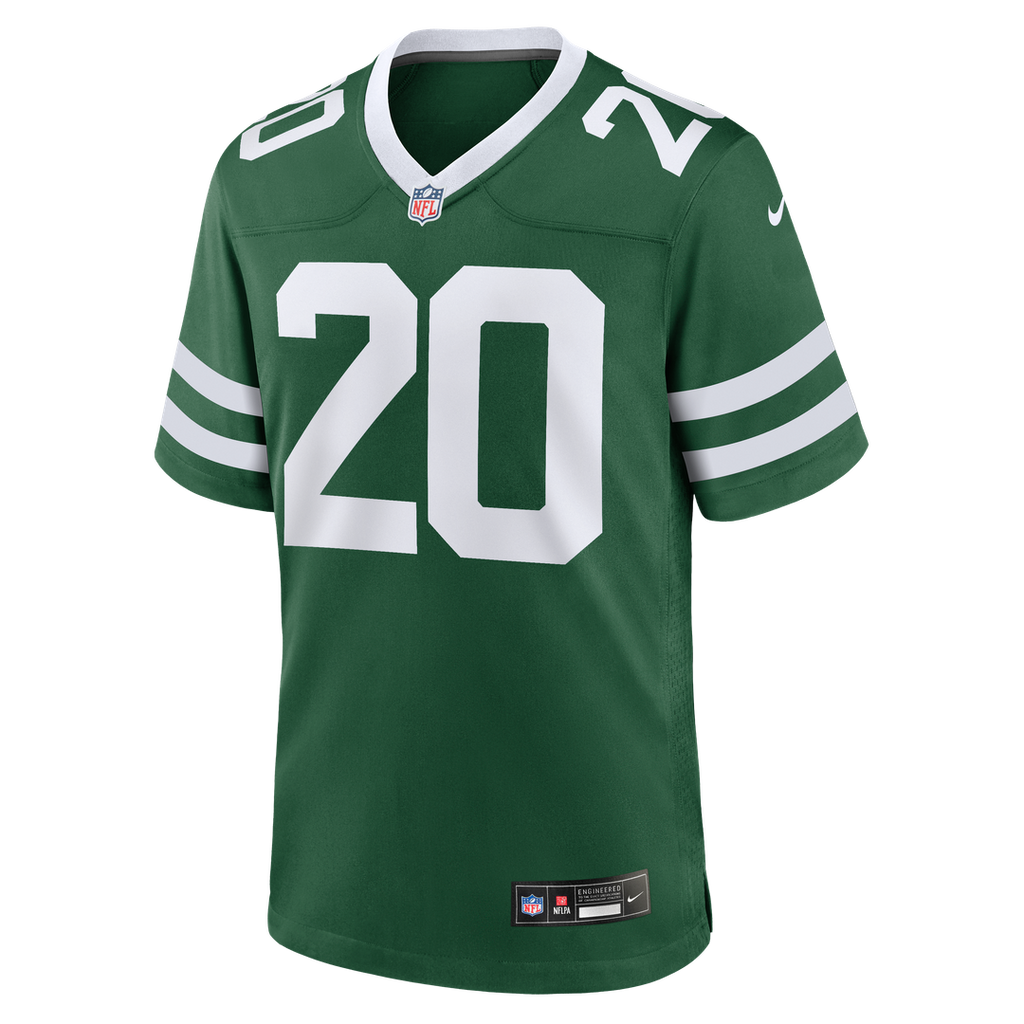 New York Jets Breece Hall Nike Legacy White Game Jersey product image 12, provided for visual reference and product detail