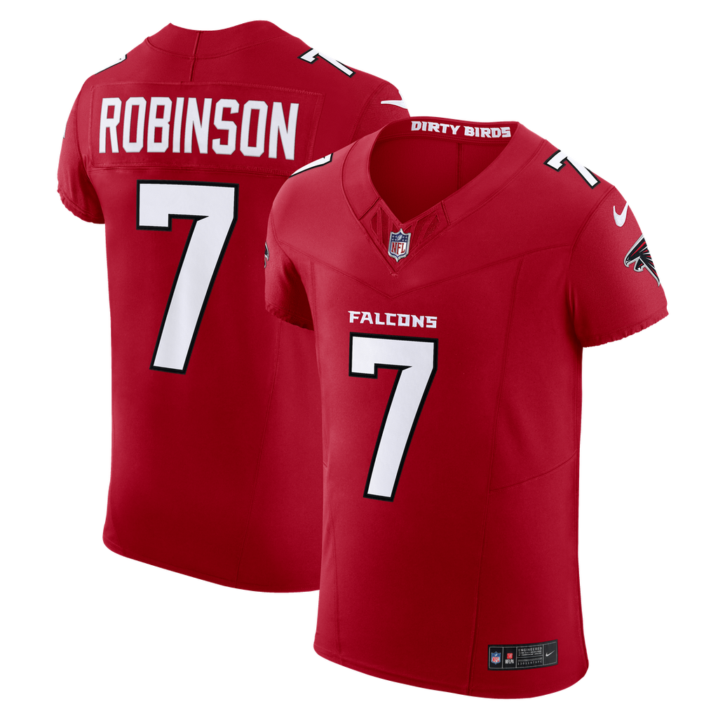 Atlanta Falcons Bijan Robinson Nike Red Team Vapor F.U.S.E. Elite Jersey product image 1, provided for visual reference and