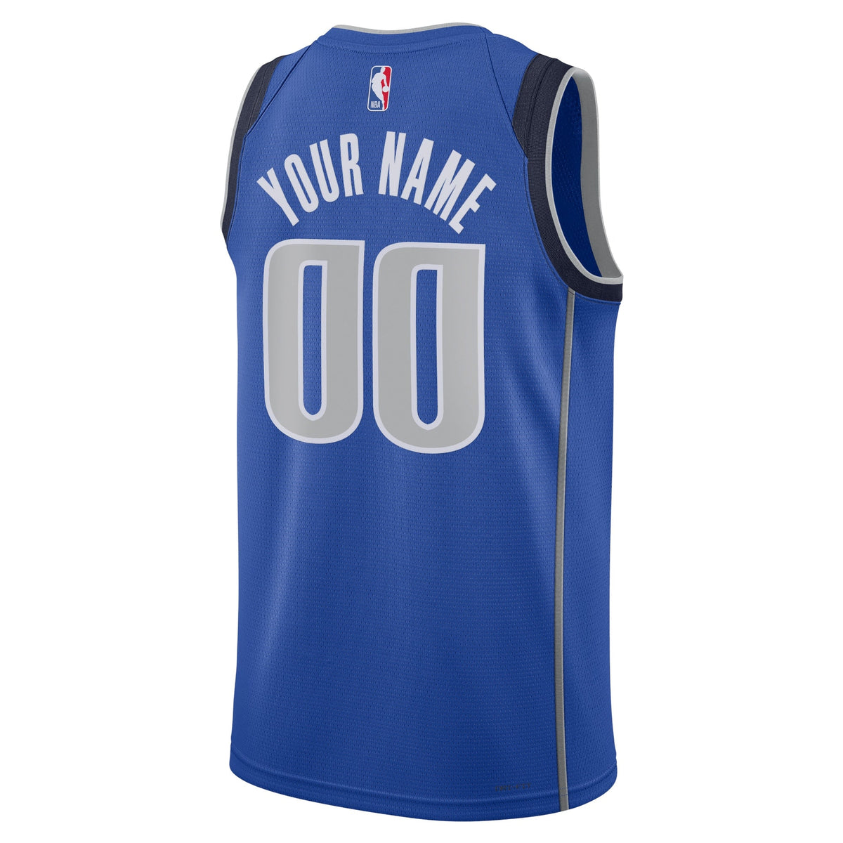 Dallas Mavericks Nike Icon Swingman Jersey - Custom - Unisex product image 3, provided for visual reference and product