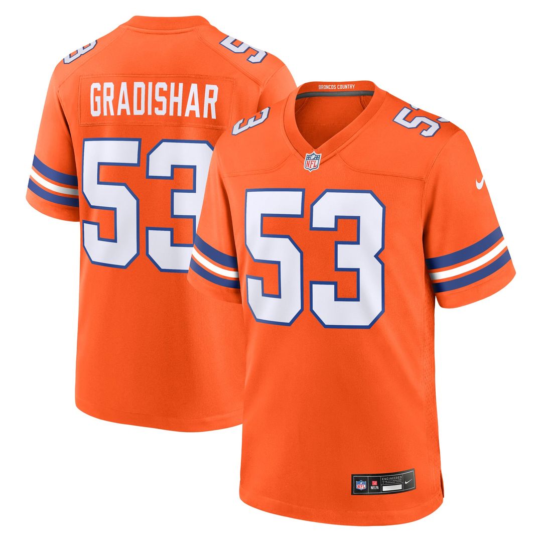 Denver Broncos Randy Gradishar Nike Orange Retired Player Alternate Game Jersey product image 1, provided for visual