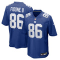 New York Giants Thomas Fidone II Nike Royal Team Game Jersey product image 1, provided for visual reference and product