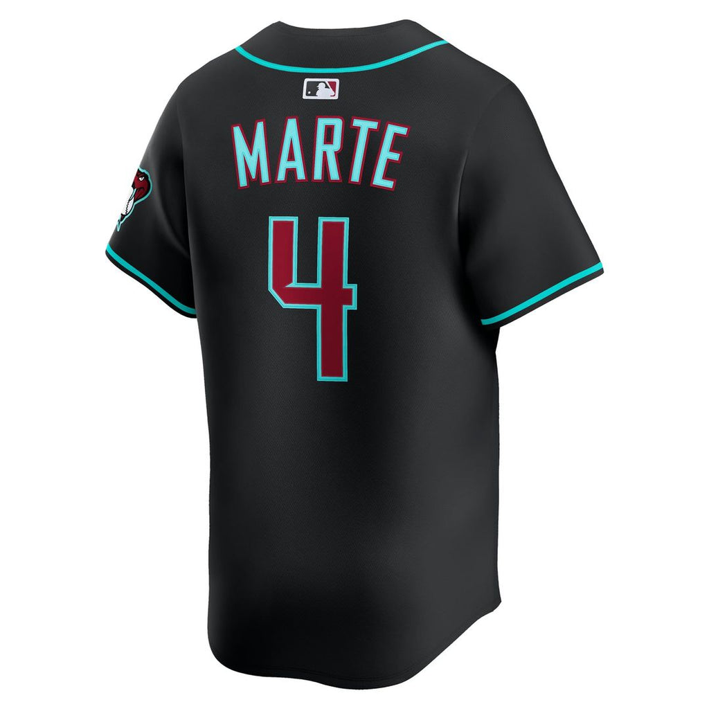 Arizona Diamondbacks Ketel Marte Nike Black Alternate Limited Jersey product image 3, provided for visual reference and