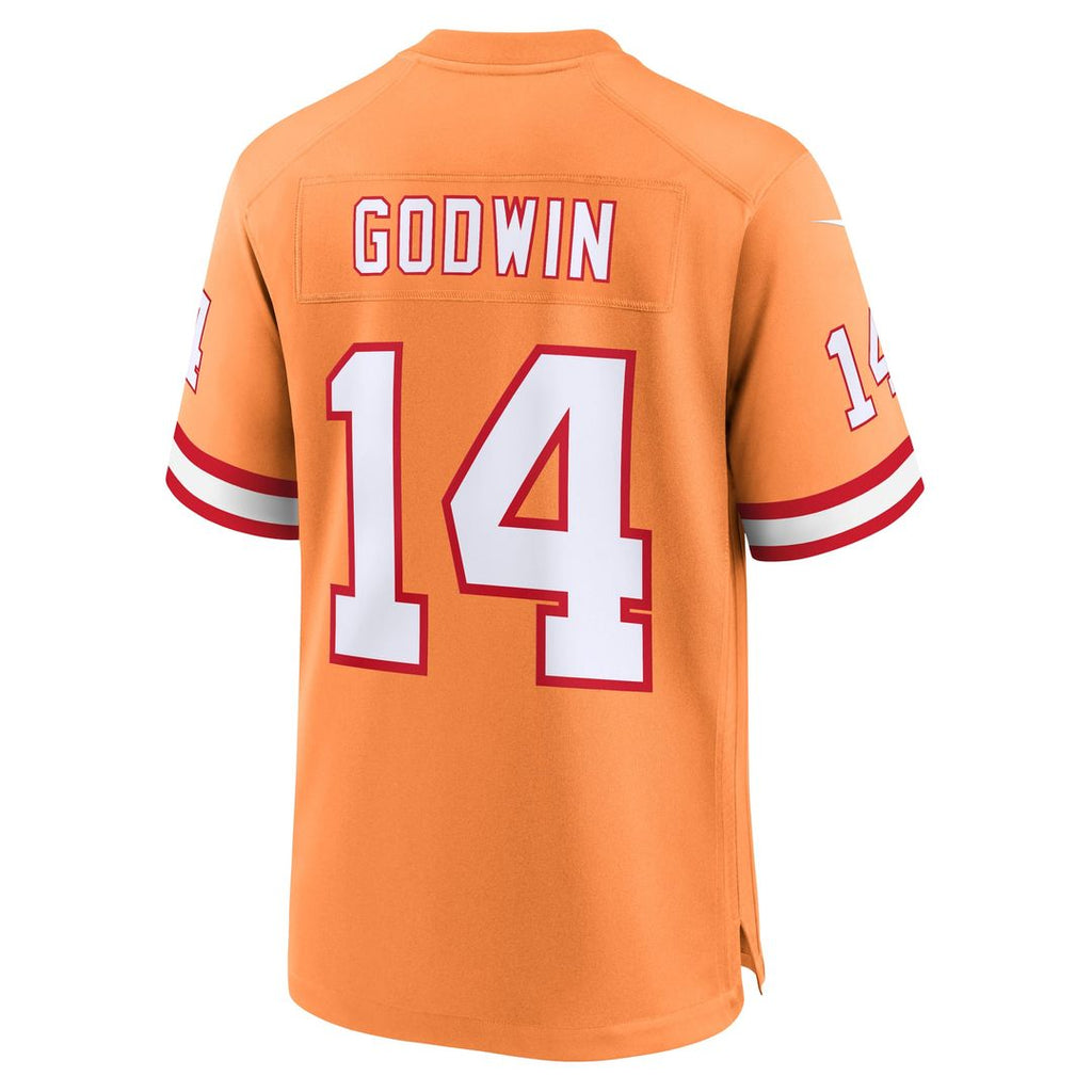 Tampa Bay Buccaneers Chris Godwin Nike Orange Throwback Game Jersey product image 9, provided for visual reference and