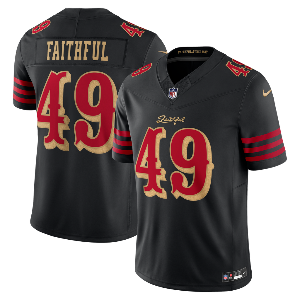 San Francisco 49ers The Faithful Nike Black Rivalries Collection Stitched Limited Jersey product image 1, provided for