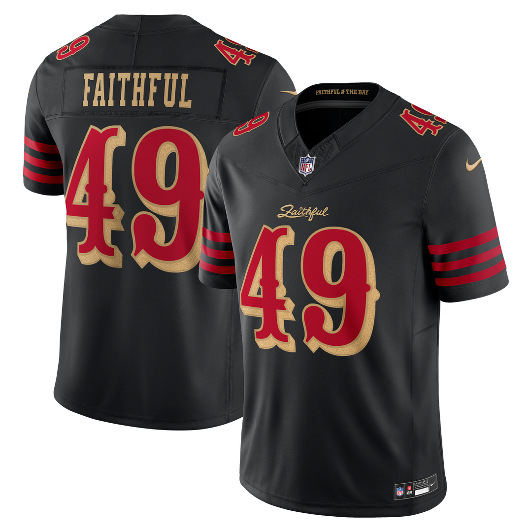 San Francisco 49ers The Faithful Nike Black Rivalries Collection Stitched Limited Jersey product image 1, provided for