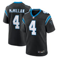 Carolina Panthers Tetairoa McMillan Nike Black Team Game Jersey product image 1, provided for visual reference and product
