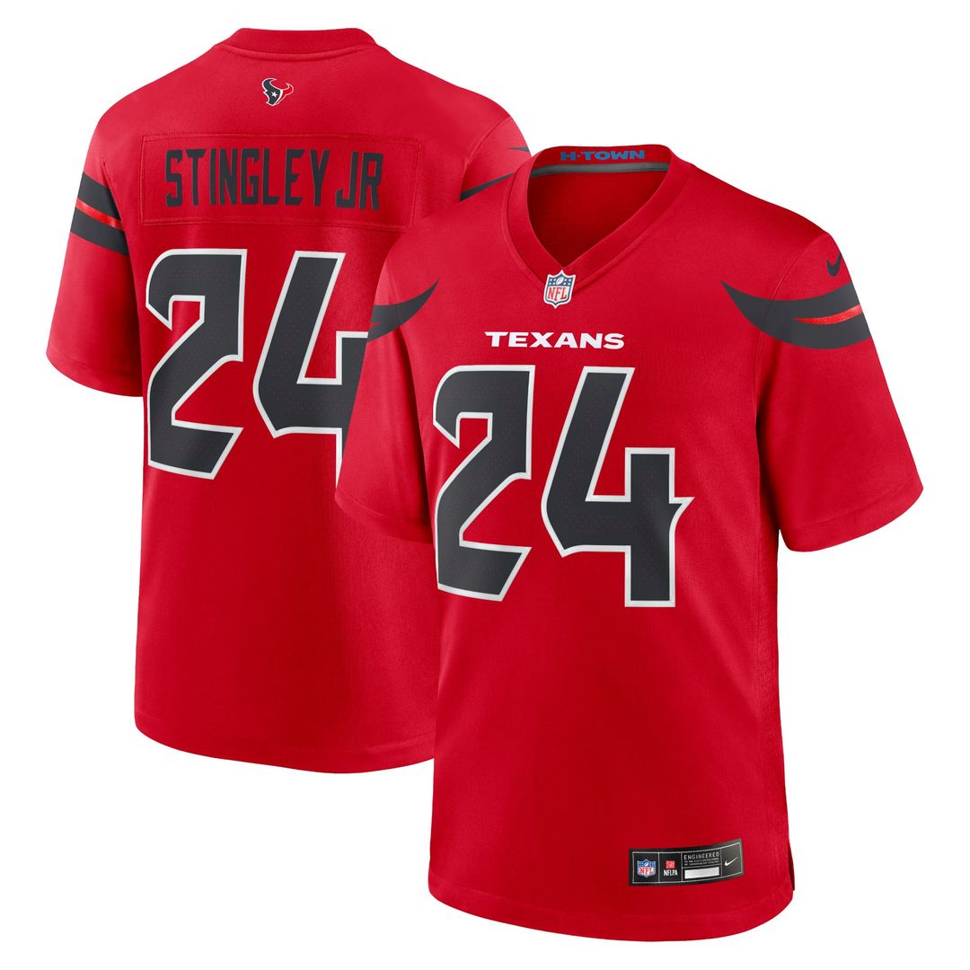 Houston Texans Derek Stingley Jr. Nike Red Alternate Game Jersey product image 1, provided for visual reference and product