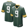 Green Bay Packers Christian Watson Nike Green Game Jersey product image 1, provided for visual reference and product detail