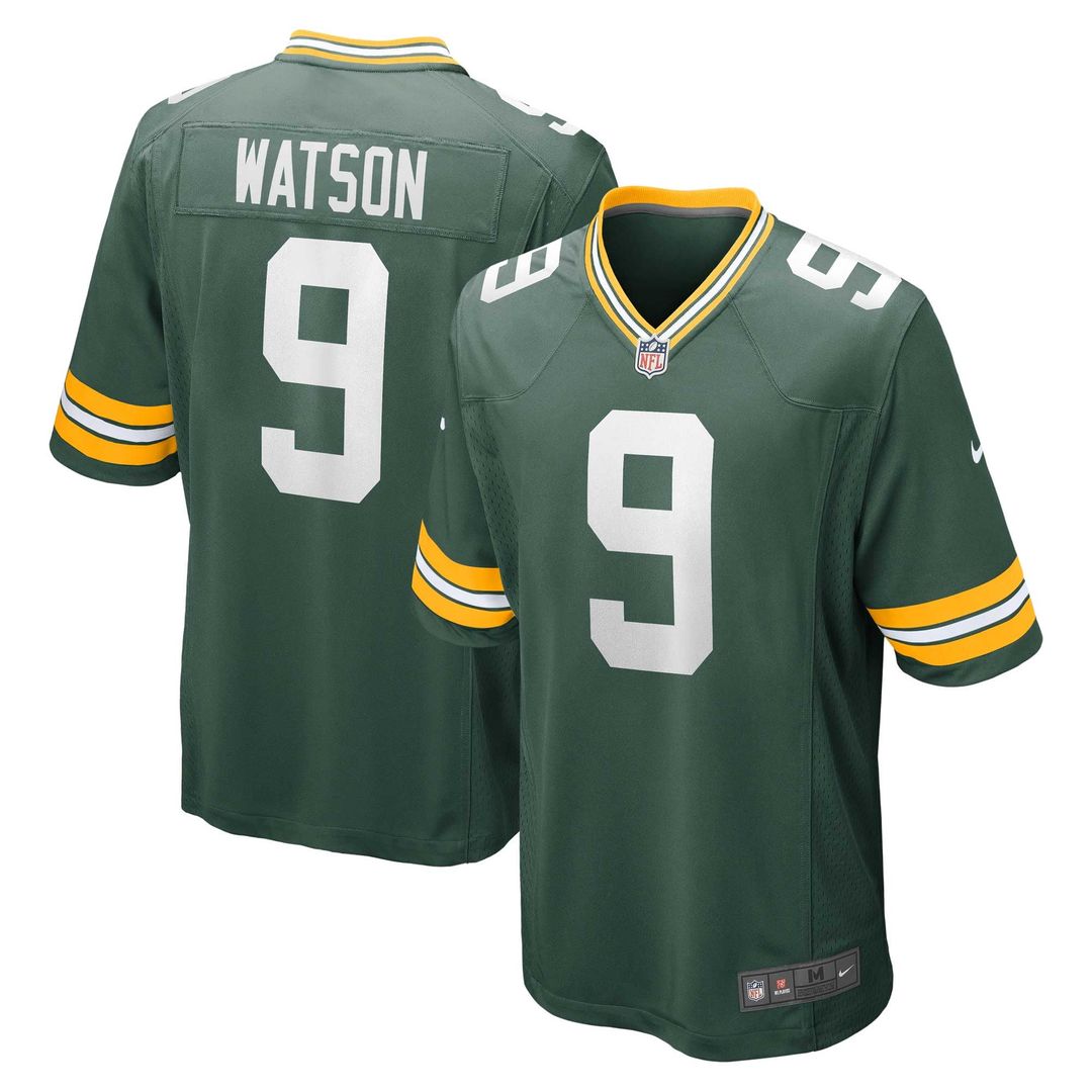 Green Bay Packers Christian Watson Nike Green Game Jersey product image 1, provided for visual reference and product detail