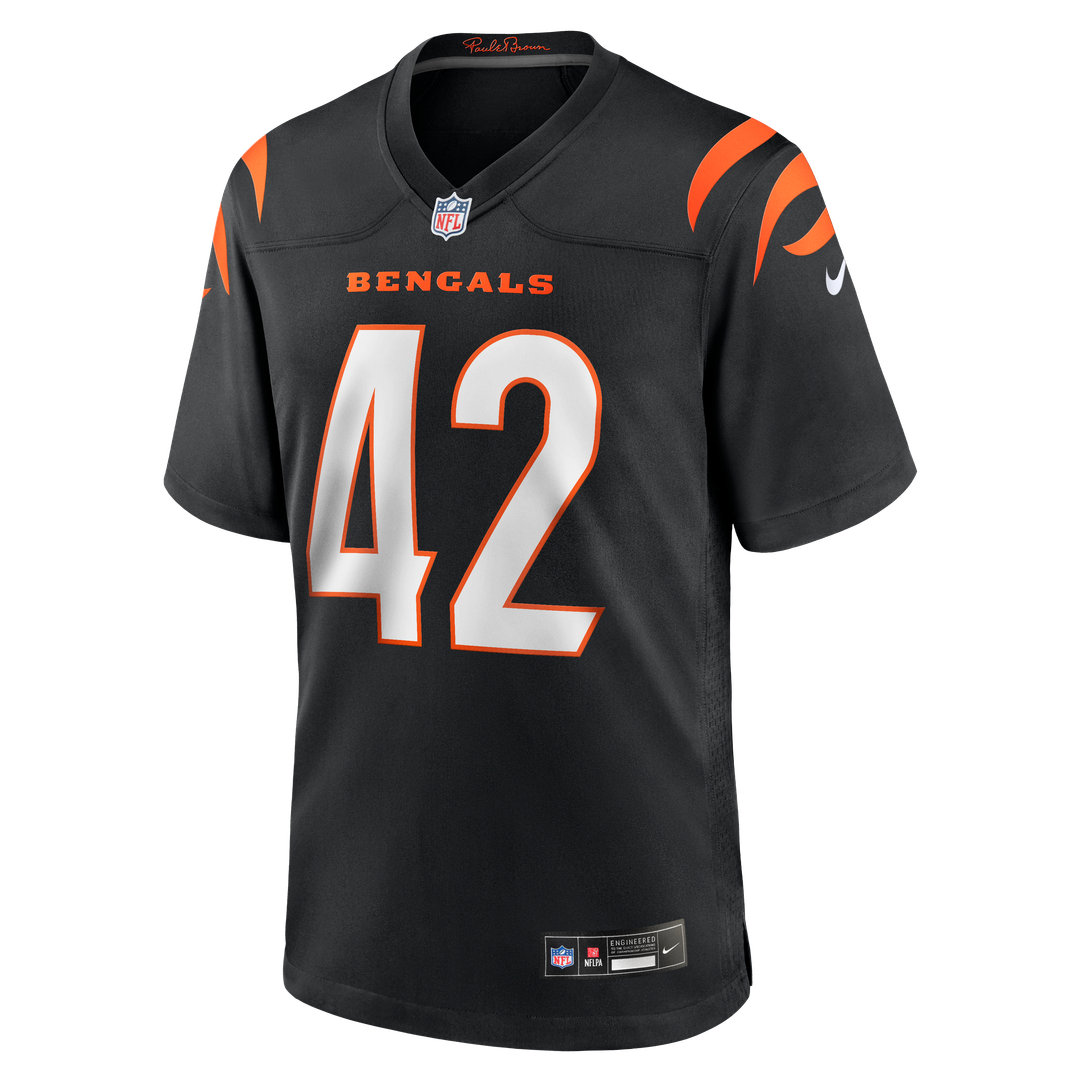 Cincinnati Bengals Oren Burks Nike Black Team Game Jersey product image 2, provided for visual reference and product detail