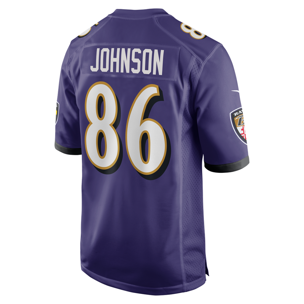 Baltimore Ravens Cornelius Johnson Nike Purple Team Game Jersey product image 3, provided for visual reference and product