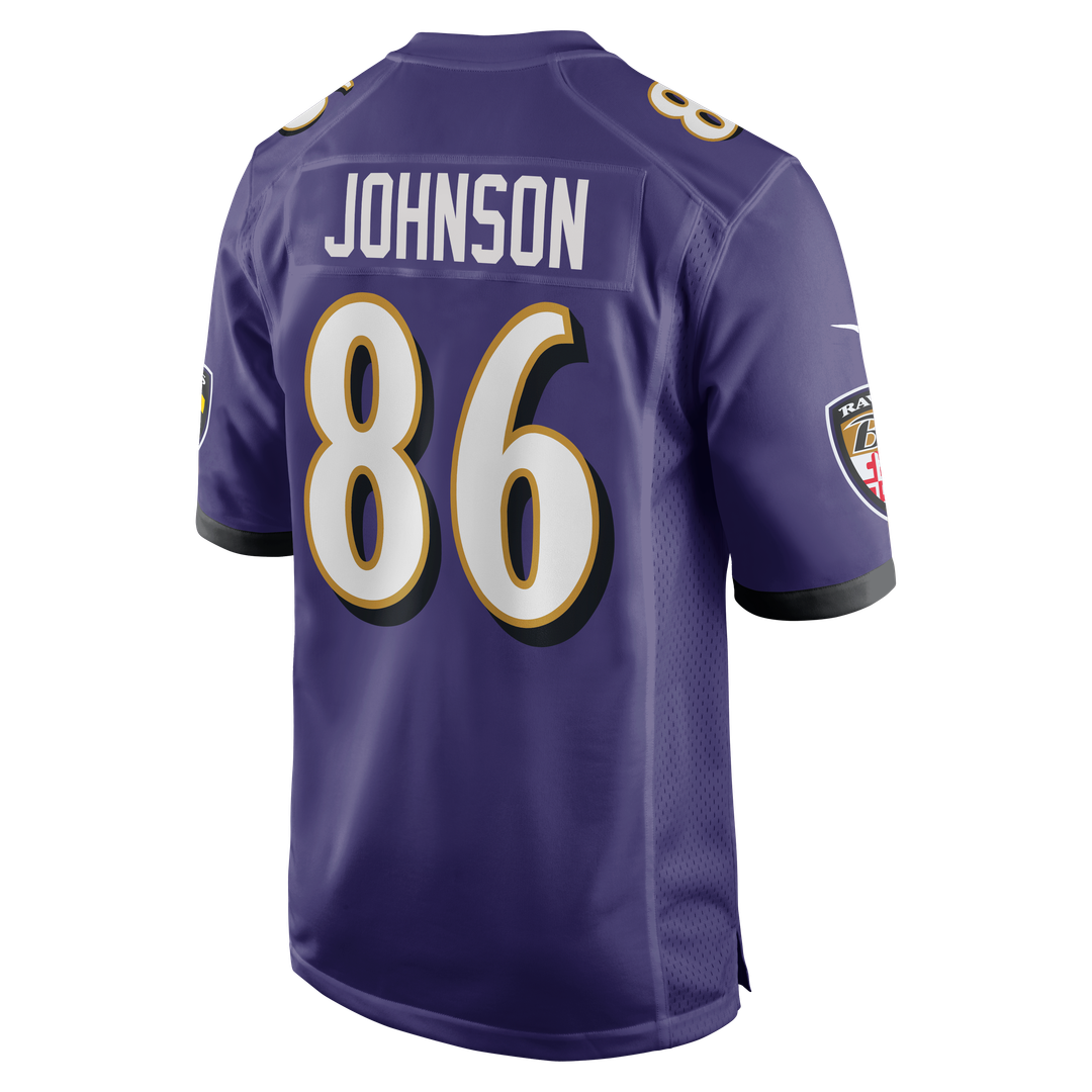 Baltimore Ravens Cornelius Johnson Nike Purple Team Game Jersey product image 3, provided for visual reference and product