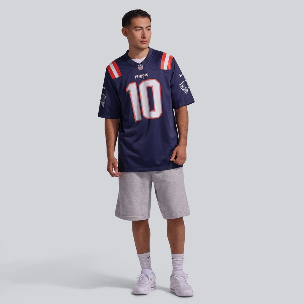 New England Patriots Drake Maye Nike Navy Player Game Jersey product image 4, provided for visual reference and product