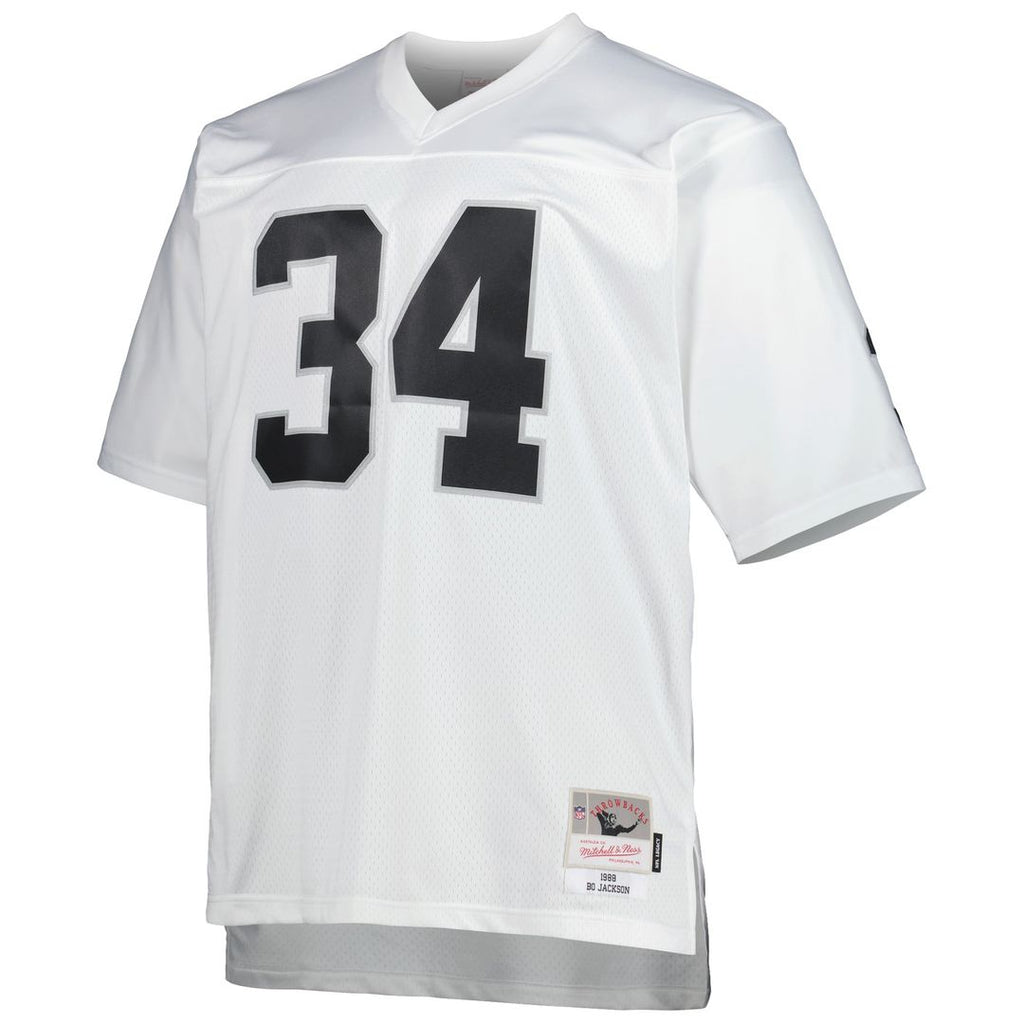 Las Vegas Raiders Bo Jackson Mitchell & Ness White Big & Tall 1988 Retired Player Replica Jersey product image 5, provided