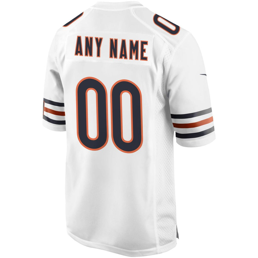 Chicago Bears Nike White Custom Game Jersey product image 3, provided for visual reference and product detail review