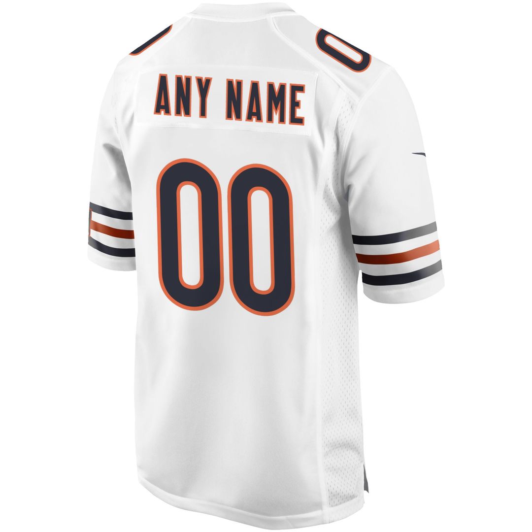 Chicago Bears Nike White Custom Game Jersey product image 3, provided for visual reference and product detail review