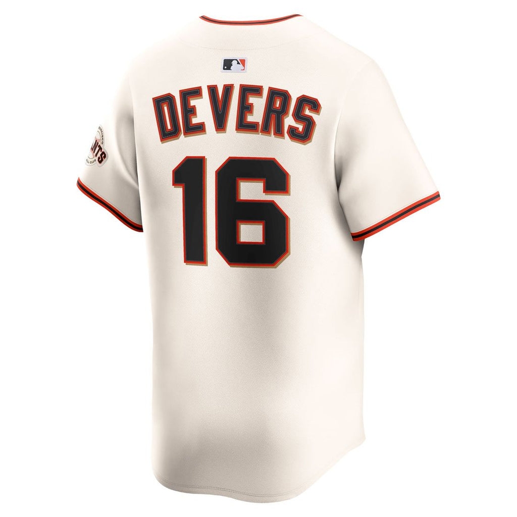 San Francisco Giants Rafael Devers Nike Cream Home Limited Player Jersey product image 3, provided for visual reference and