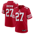 San Francisco 49ers Ji'Ayir Brown Nike Scarlet Team Game Jersey product image 1, provided for visual reference and product