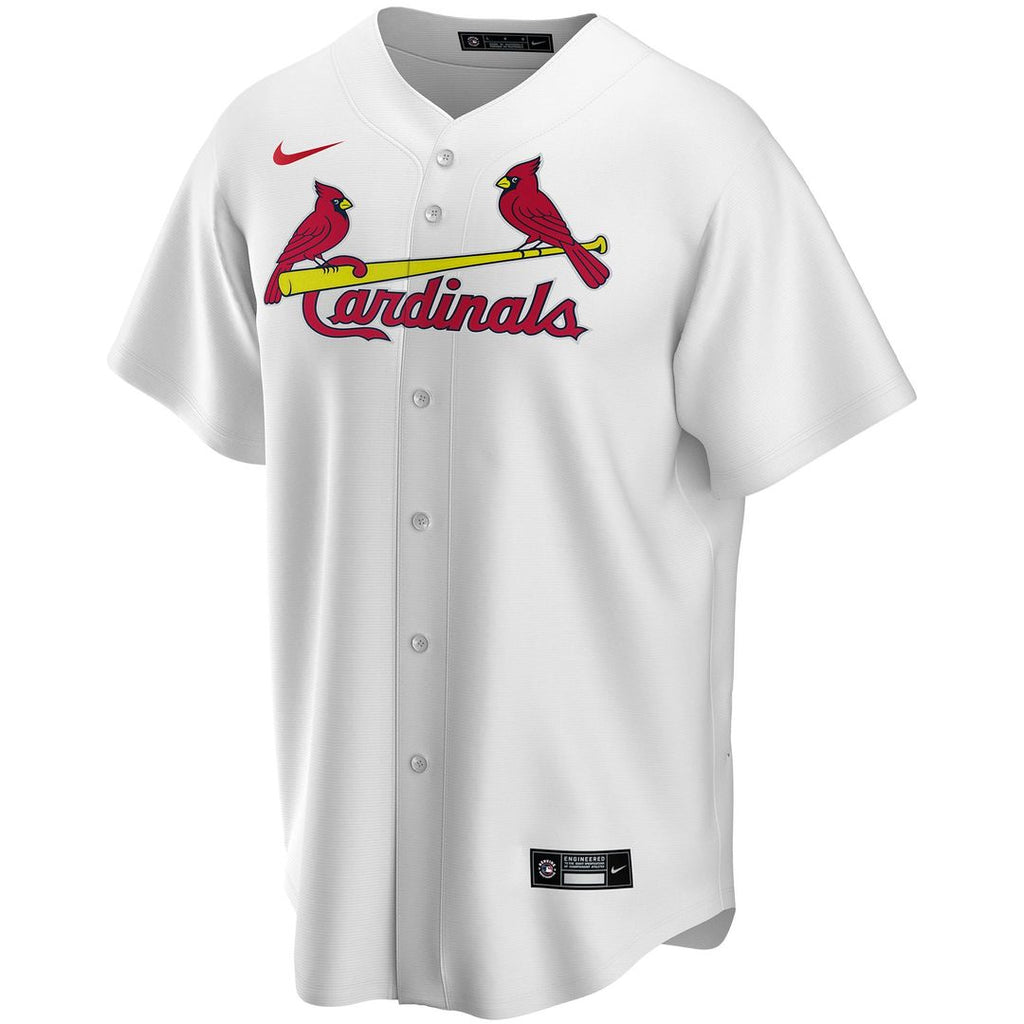 St. Louis Cardinals Nike White Home Replica Custom Jersey product image 2, provided for visual reference and product detail