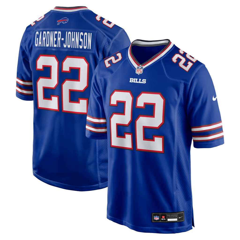 Buffalo Bills Chauncey Gardner-Johnson Nike Royal Team Game Jersey product image 1, provided for visual reference and