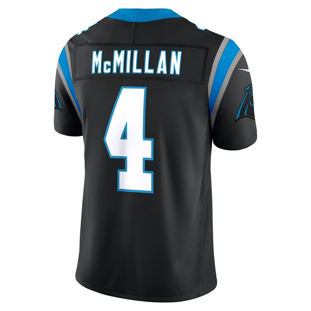 Carolina Panthers Tetairoa McMillan Nike Black Team Vapor F.U.S.E. Stitched Limited Jersey product image 3, provided for