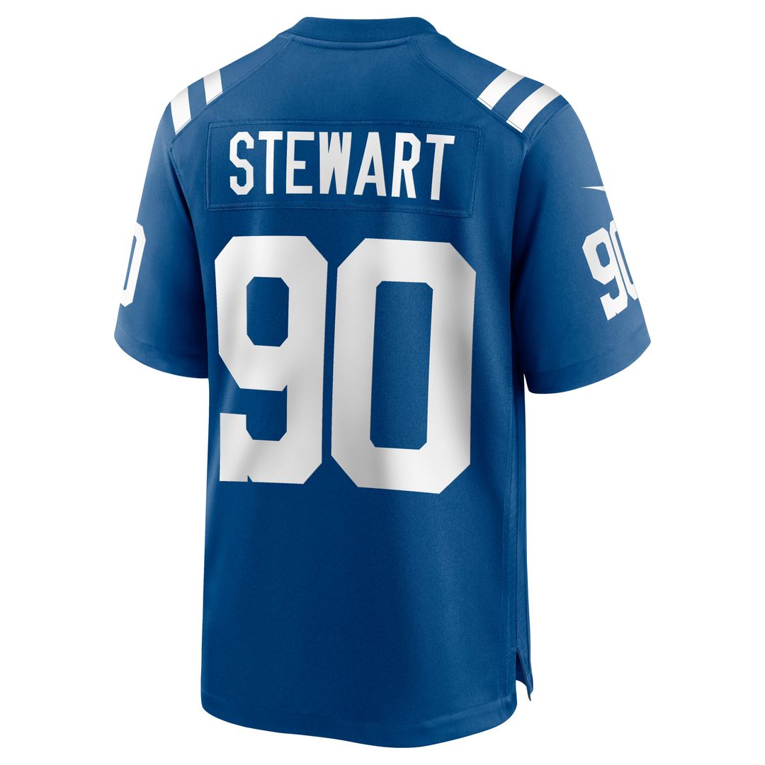Indianapolis Colts Grover Stewart Nike Blue Alternate Game Jersey product image 15, provided for visual reference and
