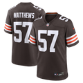 Cleveland Browns Clay Matthews Nike Brown Game Retired Player Jersey product image 1, provided for visual reference and