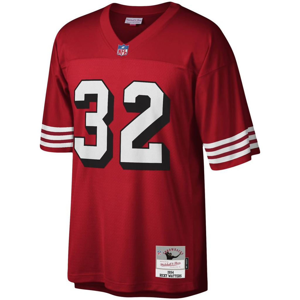 San Francisco 49ers Ricky Watters Mitchell & Ness White Legacy Replica Jersey product image 8, provided for visual reference