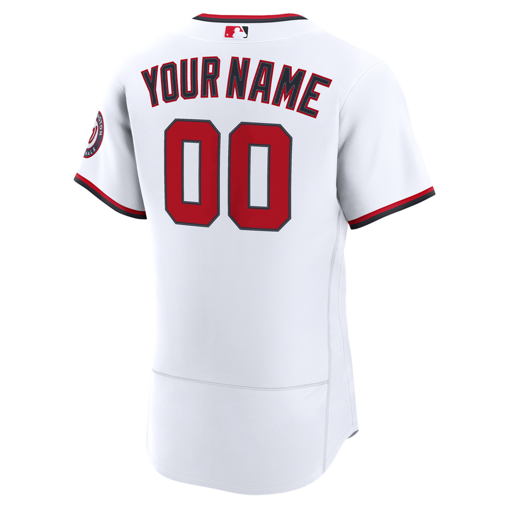 Washington Nationals Nike White Home Authentic Custom Jersey product image 3, provided for visual reference and product