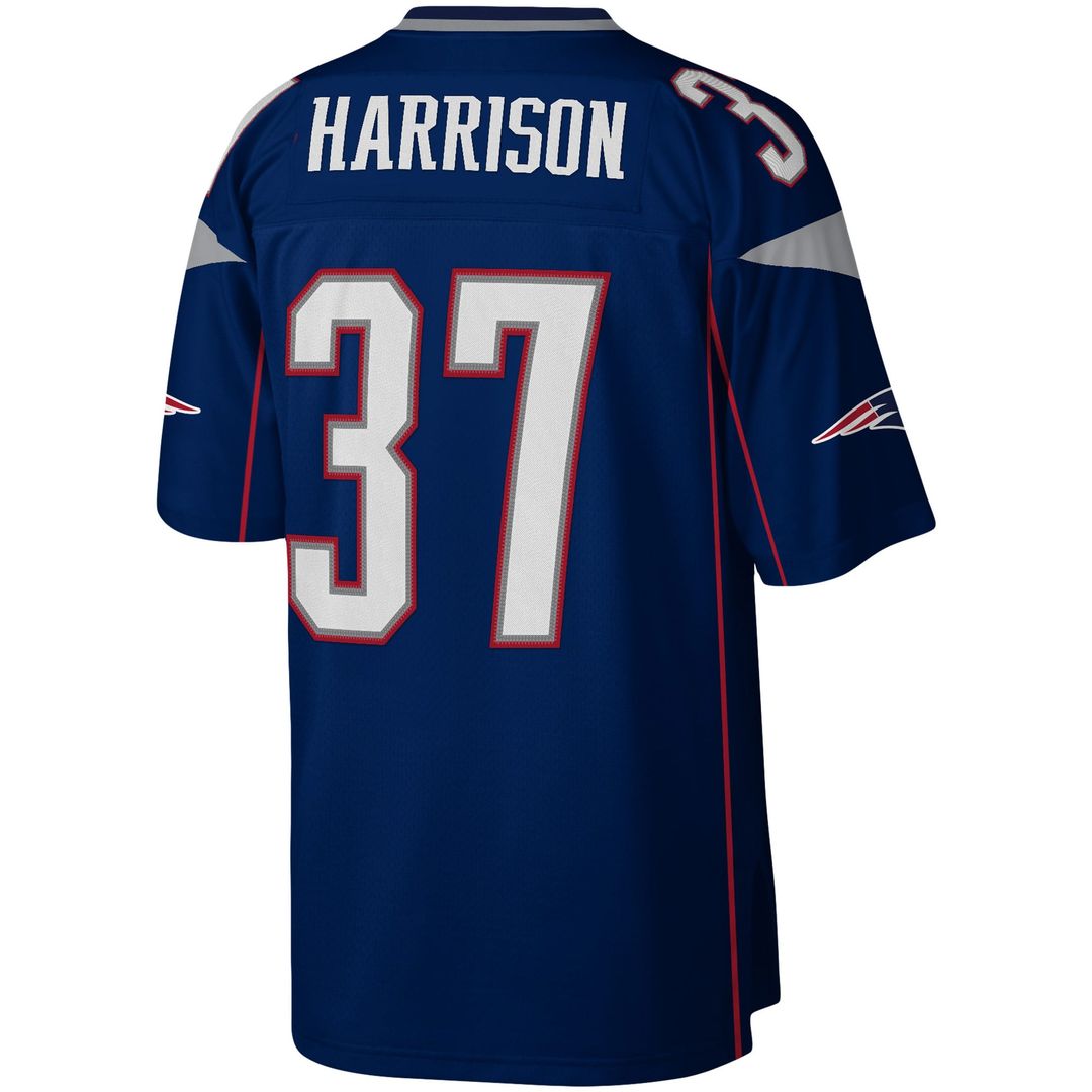 New England Patriots Rodney Harrison Mitchell & Ness Navy Legacy Replica Jersey product image 3, provided for visual