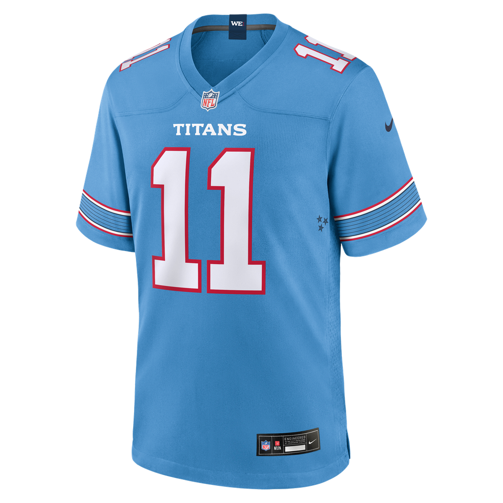 Tennessee Titans Jermaine Johnson II Nike Light Blue Team Game Jersey product image 2, provided for visual reference and
