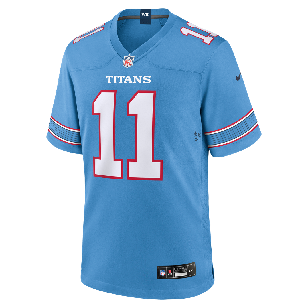 Tennessee Titans Jermaine Johnson II Nike Light Blue Team Game Jersey product image 2, provided for visual reference and