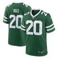 New York Jets Breece Hall Nike Legacy Green Game Jersey product image 1, provided for visual reference and product detail