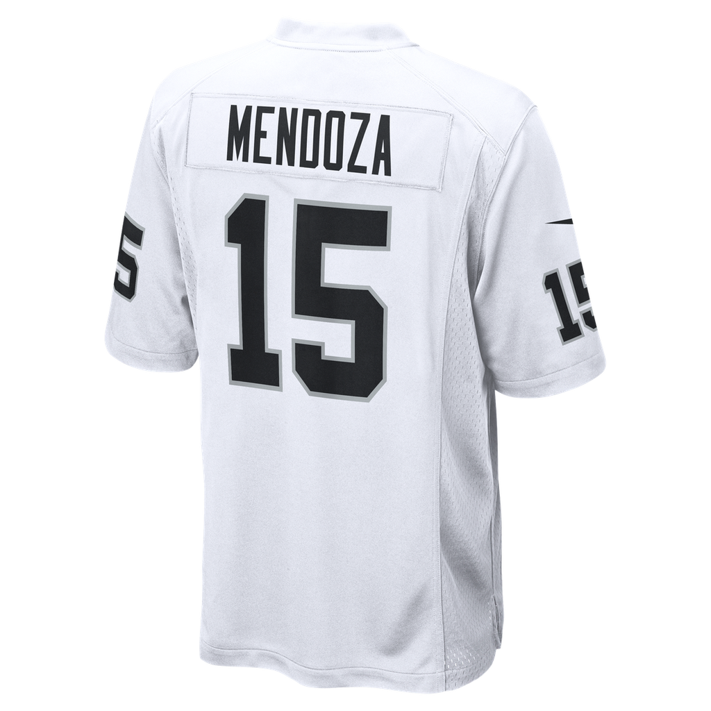Las Vegas Raiders Fernando Mendoza Nike White Game Player Jersey product image 6, provided for visual reference and product