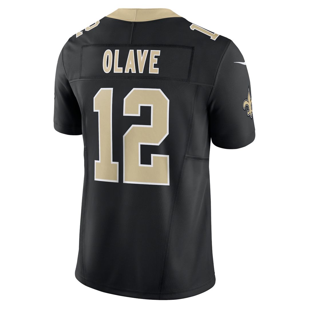 New Orleans Saints Chris Olave Nike Black Vapor F.U.S.E. Limited Jersey product image 3, provided for visual reference and
