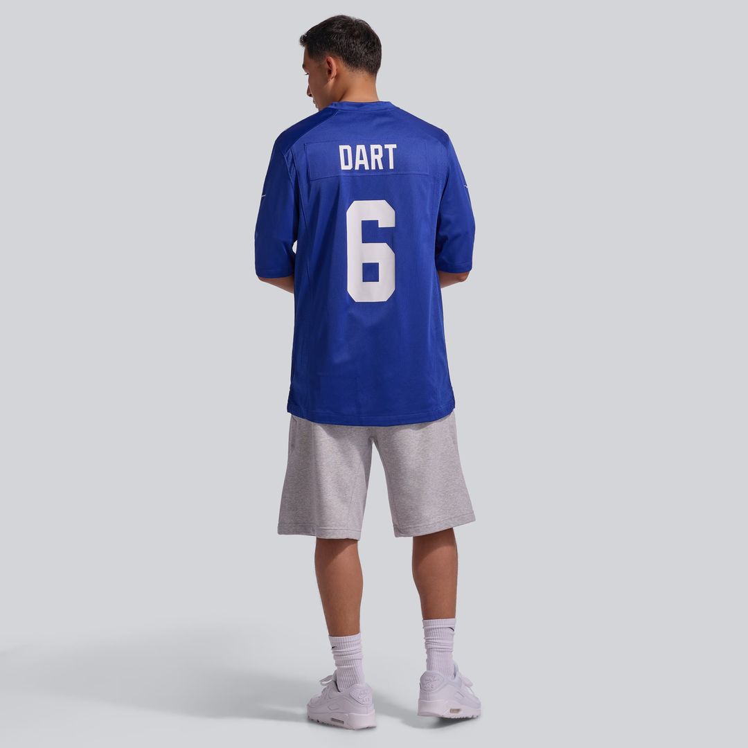 New York Giants Jaxson Dart Nike Royal Team Game Jersey product image 18, provided for visual reference and product detail