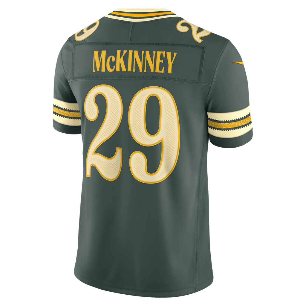 Green Bay Packers Xavier McKinney Nike Green 2026 Rivalries Collection Stitched Limited Jersey product image 3, provided for