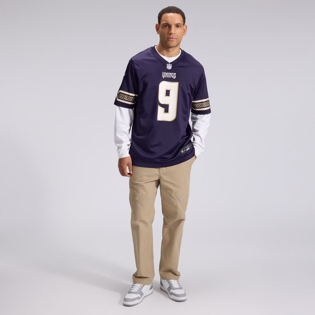 Minnesota Vikings J.J McCarthy Nike Purple 2026 Rivalries Collection Game Jersey product image 4, provided for visual