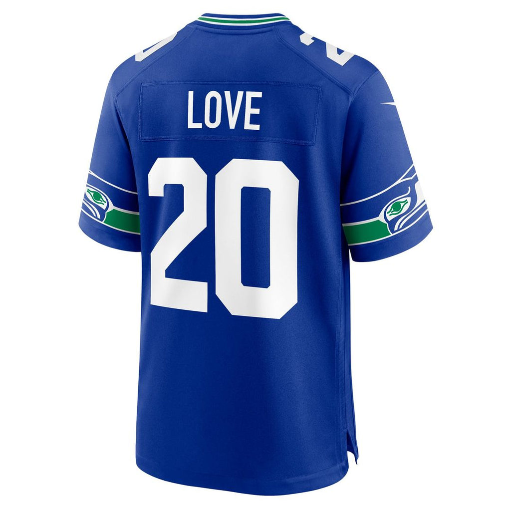 Seattle Seahawks Julian Love Nike Royal Alternate Game Jersey product image 3, provided for visual reference and product
