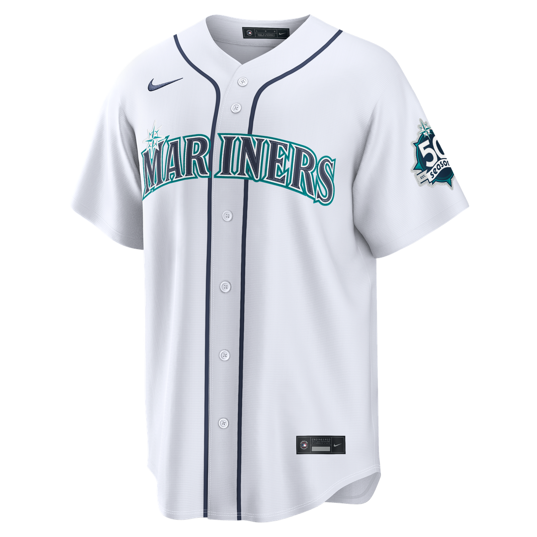 Seattle Mariners Julio Rodríguez Nike Teal Alternate Stadium 50th Season Patch Jersey product image 8, provided for visual