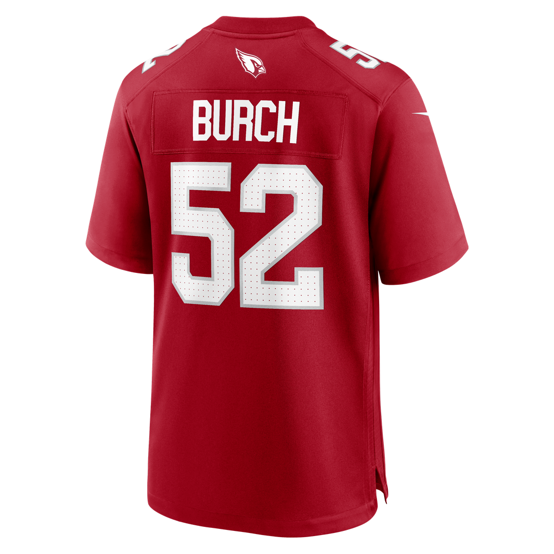 Arizona Cardinals Jordan Burch Nike Cardinal Team Game Jersey product image 3, provided for visual reference and product