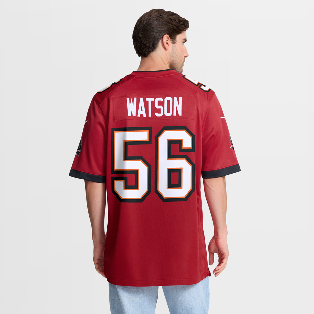 Tampa Bay Buccaneers Desmond Watson Nike Red Team Game Jersey product image 5, provided for visual reference and product