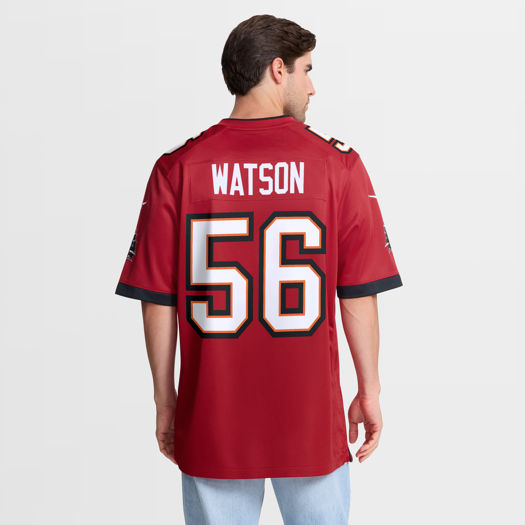 Tampa Bay Buccaneers Desmond Watson Nike Red Team Game Jersey product image 5, provided for visual reference and product