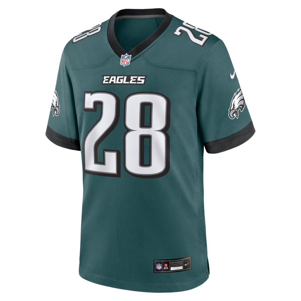 Philadelphia Eagles Will Shipley Nike Midnight Green Team Game Jersey product image 2, provided for visual reference and