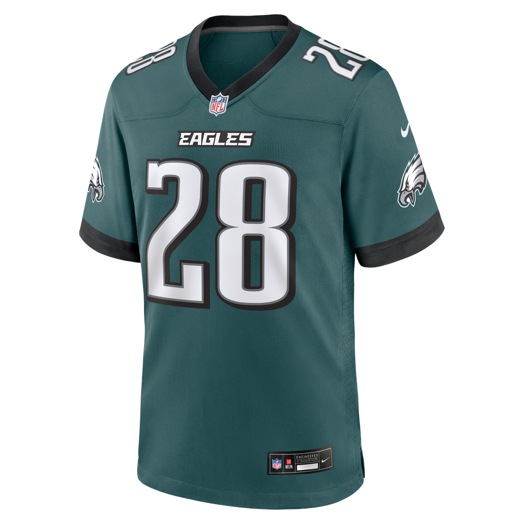 Philadelphia Eagles Will Shipley Nike Midnight Green Team Game Jersey product image 2, provided for visual reference and
